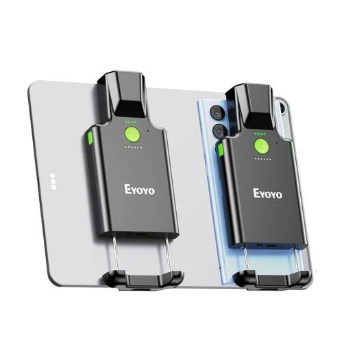 Eyoyo 2D Backclip Bluetooth Barcode Scanner Compatible with iPad, Tablet, iPhone, Android Phone, 3000mAh Rechargeable Battery with Level Indicator, Wireless QR Bar Code Reader for Warehouse Inventory