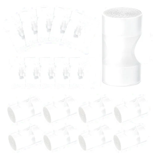 Threlaco 50 Pcs Tracheostomy HME Heat Moisture Exchanger Individually Package Tracheotomy Humidifier Tracheostomy Supplies