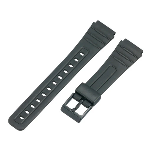 Voguestrap TX1852 Allstrap 18mm Black Regular-Length Fits Casio and Other Sport Watch Band
