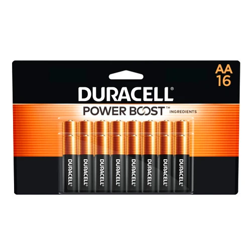 Duracell Coppertop AA Batteries with Power Boost Ingredients, 16 Count (Pack of 1) Long-lasting Alkaline Double AA Battery for Household and Office Devices