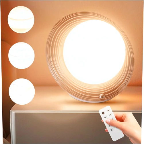 FARRIDE 10000 Lux Sun Lamp with 3 Color Temperatures, Adjustable Brightness, 4 Timer & Memory Function, Sunlight Lamp with Remote Control for Home, Happy Life (Gold)