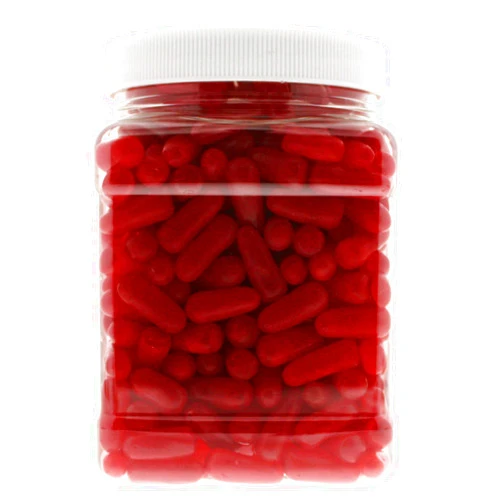 Sweetly You Hot Tamales Bulk 2LB - Original Soft Chewy Cinnamon Candy in 32 FL OZ Gift Ready Reusable Square Jar