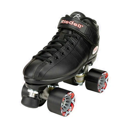 Riedell R3 Roller Skates for Men and Women - Ultra-Durable Indoor Quad Skate with Sonar Cayman Wheels, Nylon Plate, and Precision Fit, Roller Skates
