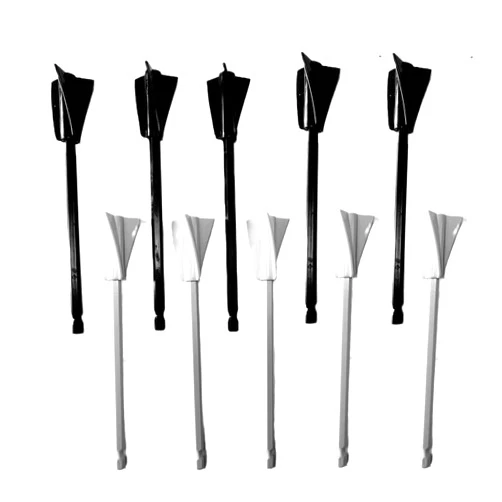 HHYOOSOO Resin Mixer Epoxy Mixer Paddles,10 PCS Drill Mixing Attachment,Reusable Paint Mixer for Drill,Epoxy drill paddles drill mixer Drill Attachment Paint Stirrers Epoxy Stirrer-Black+White