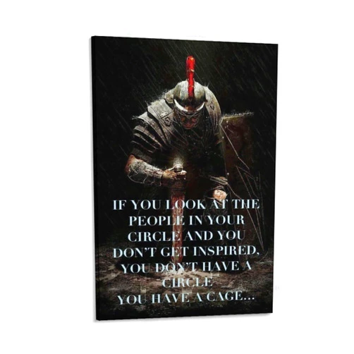 Generic Spartan Code Poster Spartan Warrior Art Painting Poster Canvas Wall Art Posters For Room Aesthetics And Decor12x18inch(30x45cm)
