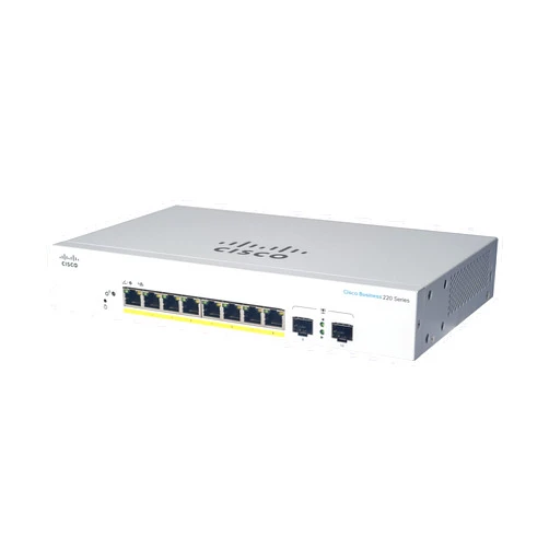 Cisco Business CBS220-8T-E-2G Smart Switch | 8 Port GE | 2x1G Small Form-Factor Pluggable (SFP) | 3-Year Limited Hardware Warranty (CBS220-8T-E-2G-NA)