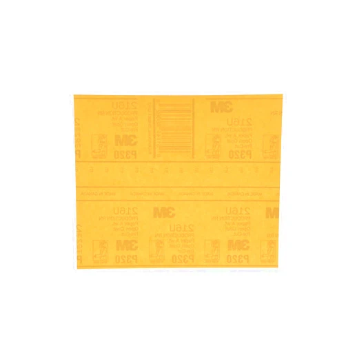 3M Gold Abrasive Sheet 216U, 02541, P320 Grade, 9 in x 11 in, 50 sheets, Automotive Abrasive Sheets