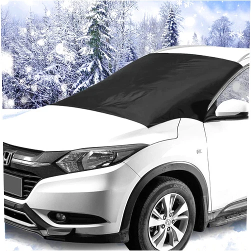 SUKCESO Windshield Cover for Ice and Snow. Waterproof Windshield Snow Cover for All Cars, Trucks, SUVs, MPVs, with Magnetic (47