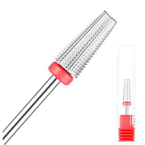 YEPPOM Nail Carbide 5 in 1 Bit - Safety Remove Acrylic or Hard Gel, 3/32