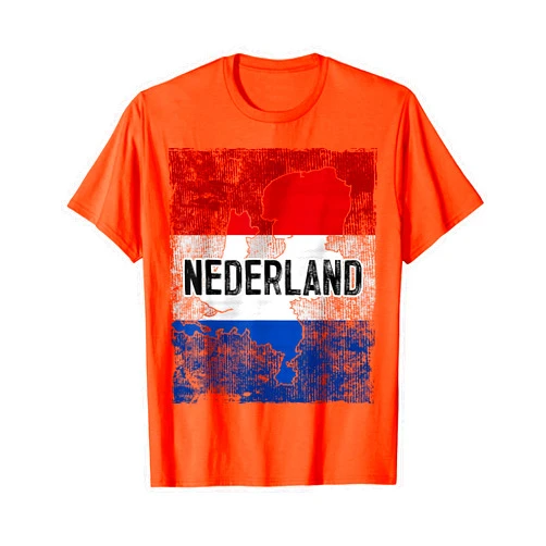 Netherlands Soccer Gifts for Dutch Friends Holland Niederlande Dutch Netherlands Flag Holland Soccer Nederland T-Shirt
