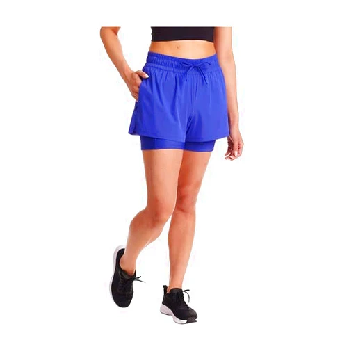 Spyder Ladies' Woven Active Shorts (US, Alpha, Medium, Regular, Short, Blue)