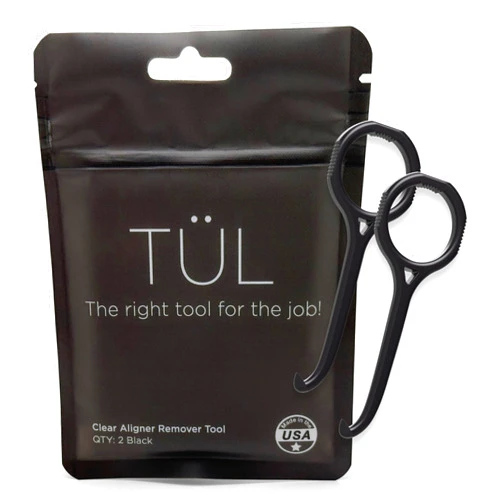 NCASE TÜL | Only Invisalign Remover Tool Made in The USA | Lifetime Replacements | Ortho Recommended Aligner Remover Tool & Retainer Remover Tool | Black 2 Pack | Top Invisalign Accessories