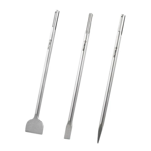 ZELCAN Chisel Set with SDS Max Shanks, 3pc Masonry Concrete Drill Bit Set, 18