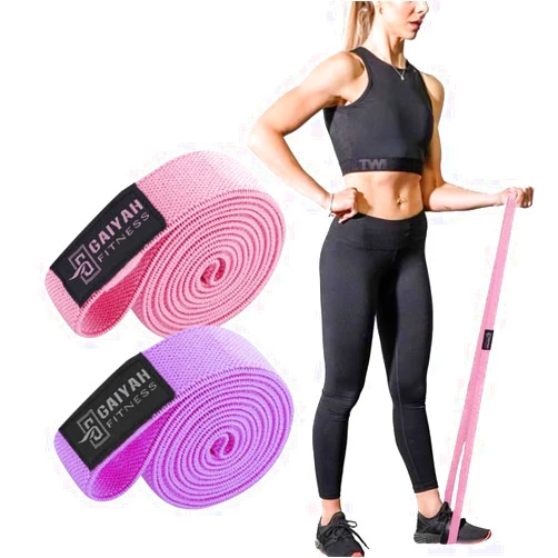 GAIYAH FITNESS Long Resistance Bands, Fabric Resistance Bands Stretch Bands for Exercise Bands Resistance Bands Set Elastic Resistance Bands for Working Out Women Resistance Bands for Physical Therapy