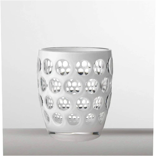 Mario Luca Giusti Set 6 Lente Low Glass White