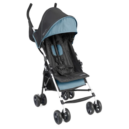 Ingenuity Summer by Ingenuity 3D Mini Convenience Stroller – Lightweight Stroller with Compact Fold, Multi-Position Recline, Canopy with Pop Out Sun Visor – Umbrella Stroller for Travel and More, Slate Grey