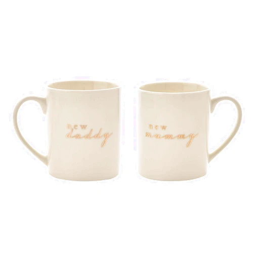 WeChoicing EFG Bambino Cg1321 New Mummy & New Daddy Mug Set, 200 g
