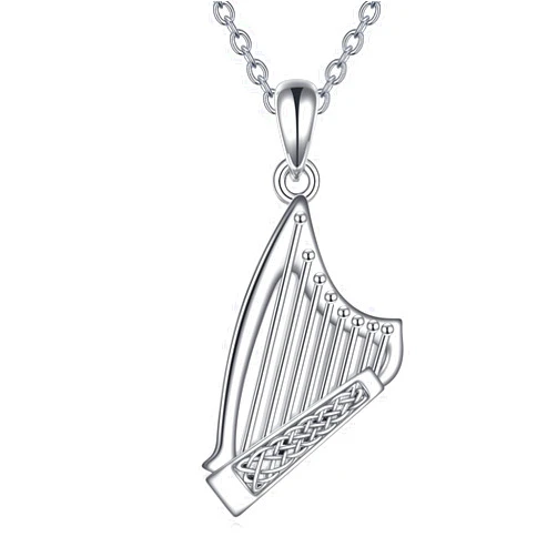 YFN Musical Instrument Necklace Sterling Silver Music Lover Pendant Jewelry Gifts for Women Men
