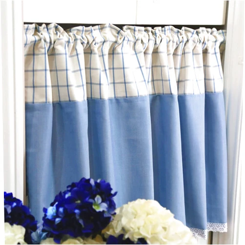 ChrisPow Rustic Living Short Curtain, Thermal Insulated Blackout Valance Curtains Rod Pocket Drapes Home Décor Kitchen Windows Window Treatment Great for Cafe Farmhouse Dinning Room, 1 Panel-140x100cm(55x39in)