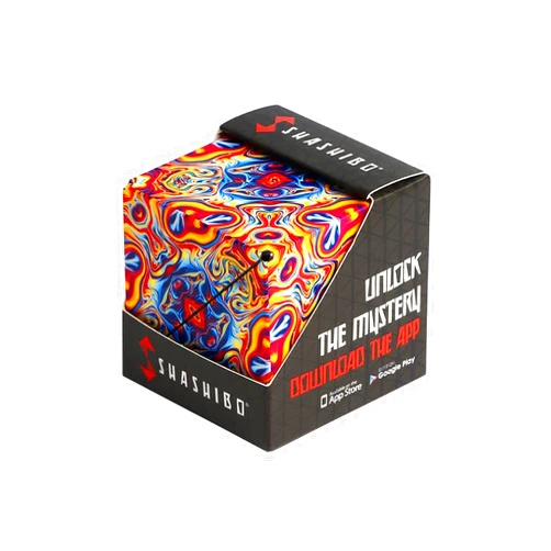 SHASHIBO Shape Shifting Box - STEM Magnetic Fidget Cube That Transforms Into Over 70 Shapes, Download Fun in Motion Toys Mobile App (Spaced Out)
