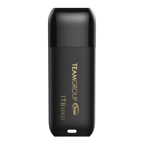 TEAMGROUP C175 1TB USB 3.2 Gen 1 (USB 3.1/3.0) Read 100MB/s Flash Thumb Drive, External Data Storage Memory Stick Compatible with Computer/Laptop Matte Black TC17531TBB01