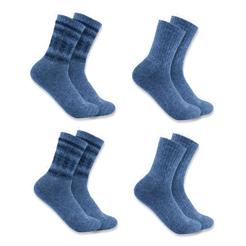 Carhartt Women's Heavyweight Synthetic-Wool Blend Crew Sock 4 Pack