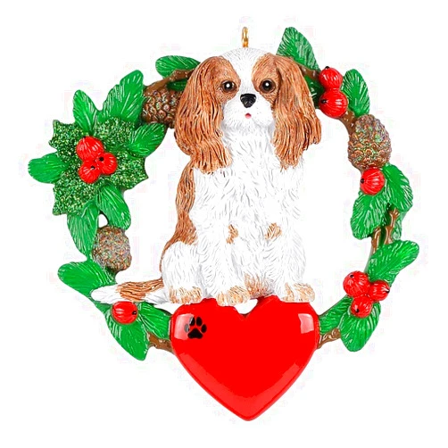 MAXORA Personalized King Charles Spaniel Christmas Ornaments - Personalized Dog Ornament, Puppy Dog Ornament - Custom Name Dog Lover Gifts for Family Friends - Xmas Decorations for Pets Home Hanging Keepsake