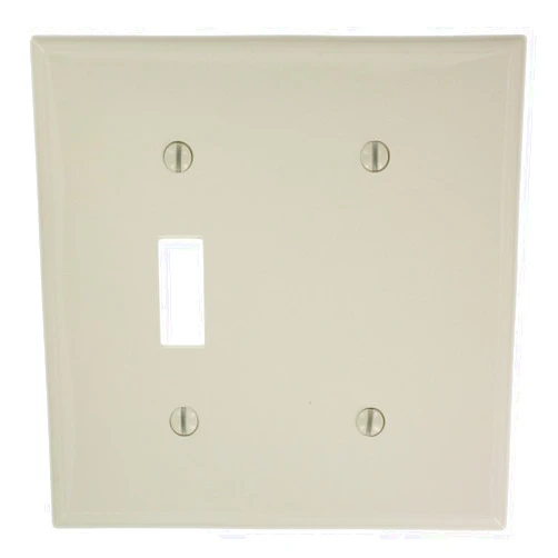 Leviton 80706-T LA WP 2G 1TGL/1 BLANK STRAP MNT, Beige