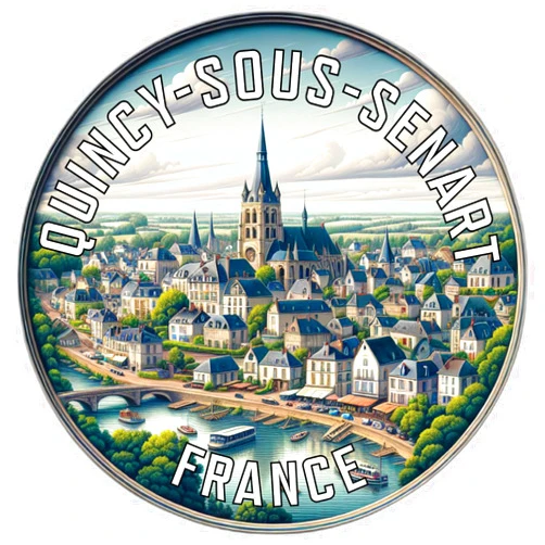 R and R Imports Quincy Sous Senart France Souvenir Vinyl Decal Sticker 4-Inch