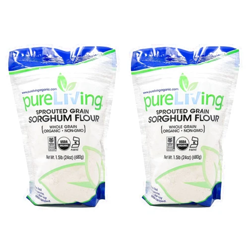 PureLiving Pure Living Liv Organic SPROUTED Sorghum Flour - 24 oz - PureLiving (Pack of 2) - Delicately sweet and nutrient-rich!