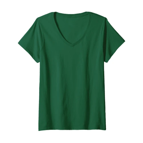 SpookyWear Halloween Apparel Womens Dabbing Skeleton Green Dab Dance Funny Halloween V-Neck T-Shirt