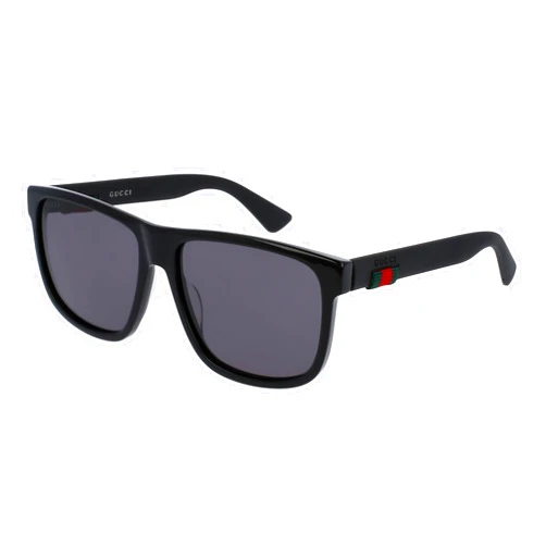 Gucci GG 0010 S- 001 BLACK/GREY Sunglasses,male, 58-16-145