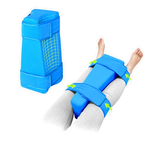 KAVIL Hip Abduction Pillow Hip Replacement Pillows After Surgery Recovery Supplies Knee Replacement Foam Wedge with Strap Bursitis Pillow Between The Legs Abductor Cushion for Sleeping Pain Relief