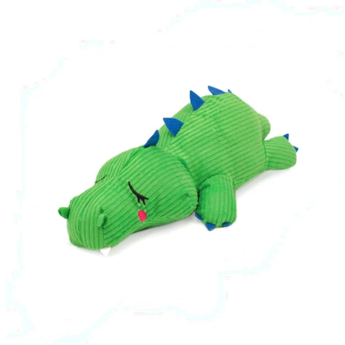 ZippyPaws Snooziez with Shhhqueaker - Alligator Dog Toy with Silent Squeakers, Quiet Puppy Toys for Boy and Girl Dogs, Small Plush Dog Gifts