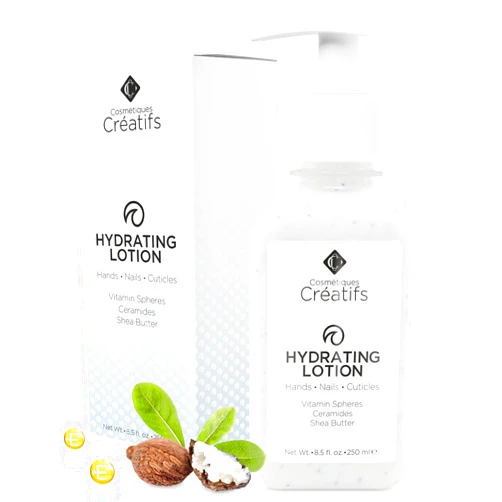 Cosmétiques Créatifs Hydrating Lotion for Dry Hands, Nails, and Cuticles, 8.5 fl. oz., Daily Moisturizing Skincare for Soft, Sensitive Skin with Shea Butter and Ceramides
