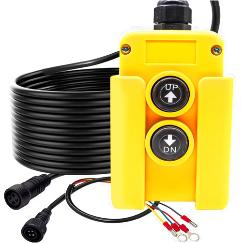 mxuteuk 4 Wire Dump Trailer Remote Control Switch 12V DC Up Down Switch for Double Acting Hydraulic Pump Lift Winch Dump Bed G018-4W