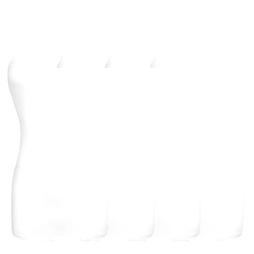 Arctic Sheep Basic Long Solid Camisole for Women with Adjustable Spaghetti Strap Layering Undershirt Tank Top, White+White+White+White (4 Pack), Small