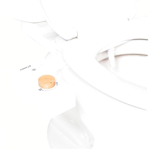 TUSHY Classic 3.0 Bidet Toilet Seat Attachment - A Non-Electric Self Cleaning Water Sprayer with Adjustable Water Pressure Nozzle, Angle Control & Easy Home Installation (1, White/Bamboo)