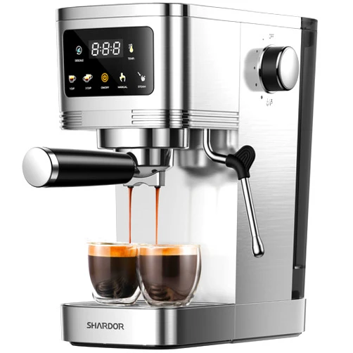 SHARDOR Espresso Machine 20 Bar, Professional Espresso Machine with Milk Frother and Touchscreen, Expresso Coffee Machines with Adjustable Temperature,for Cappuccino, Latte