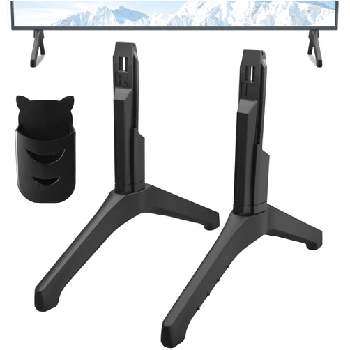 Maozhren TV Stand for Samsung TV Legs Replacement, for UN50TU7000FXZA UN50TU700DFXZA UN55TU7000FXZA UN55TU700DFXZA UN58TU7000FXZA UN58TU700DFXZA UN50TU8000FXZA LH55BETHLGFXGO, Only for Models We Listed, Black