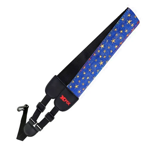 XPIX Ukulele Strap with Beautiful Star Pattern Perfect for Any Ukulele and Adjustable for Your Size and Comfort