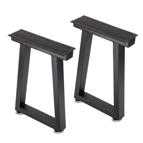 Taelakeni 16 Inch Bench Legs Metal Coffee Table Leg, Set of 2, Trapezoid