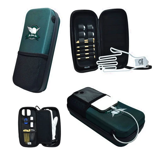 The Birdie Club Golf Glove Case - Golf Caddie Case with Phone Charging Cable Hole, Removable Glove Holder and Three Bonus Ball Markers - Bag Organizer for Golf Tees and Ball Markers