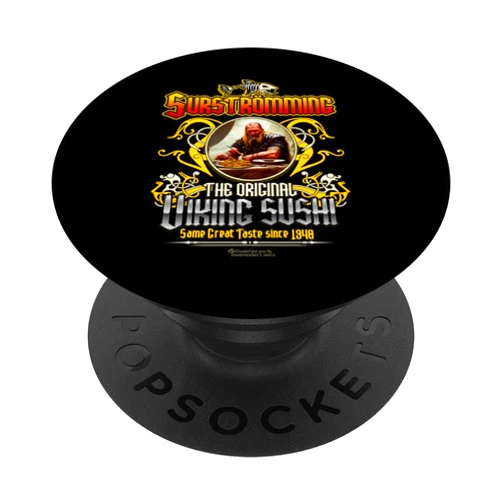 Sursträmming Challenge Survivor Merch Surströmming from Sweden Original Viking Sushi Surströmming PopSockets Swappable PopGrip