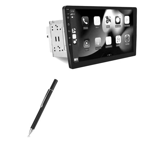 BoxWave Stylus Pen Compatible with Woibugee Double Din Car Stereo (10 in) - FineTouch Capacitive Stylus, Super Precise Stylus Pen for Woibugee Double Din Car Stereo (10 in) - Jet Black