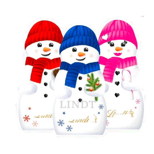 Tundras LintsMilk Chocolate, Milk Chocolate Candy Figures, Approx 25 Mini Individually Foil Wrapped Hollow Chocolates Great for Gift Decoration and Baskets