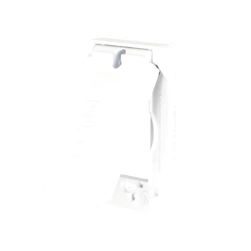 BELL Hubbell-Bell MX1050W 1-Gang Weatherproof Universal Metal Flip Cover, Vertical/Horizontal 12-in-1, White