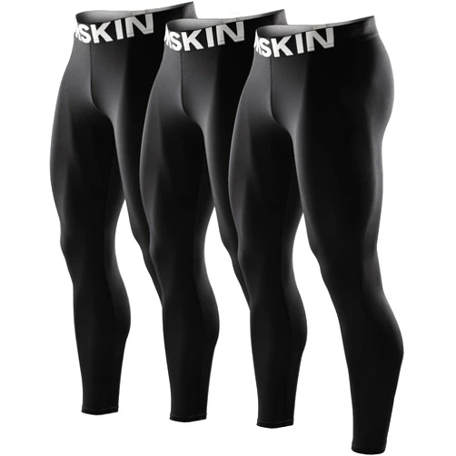 DRSKIN 5, 4, 3 or 1 Pack Men’s Compression Pants Tights Sports Baselayer Running Athletic Workout Active