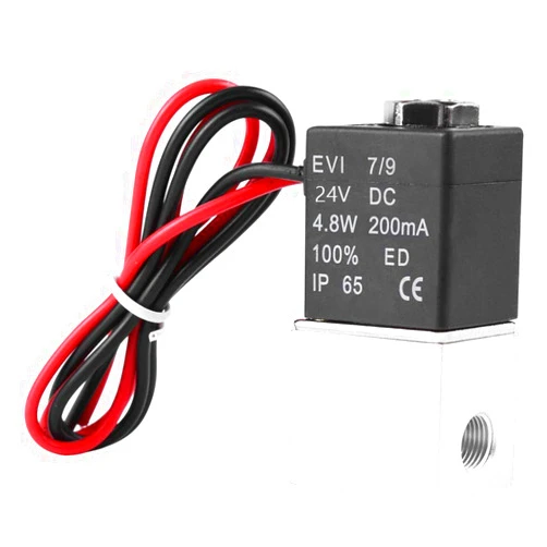 Beduan 2 Way Normally Closed DC 24V Electric Solenoid Air Valve 1/4