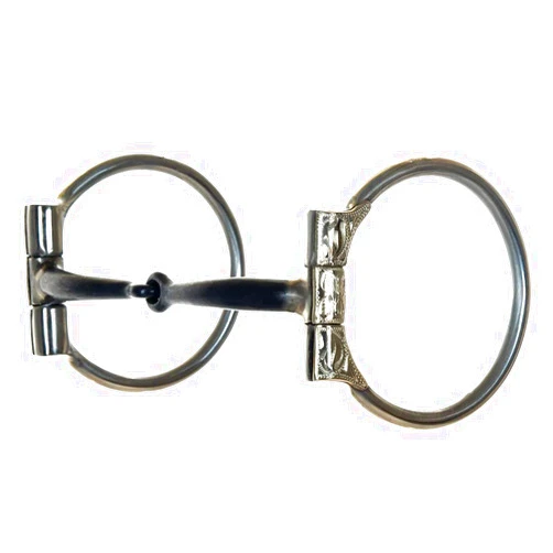 Aime Imports Western SS Silver Sweet Copper Inlay D-Ring bit